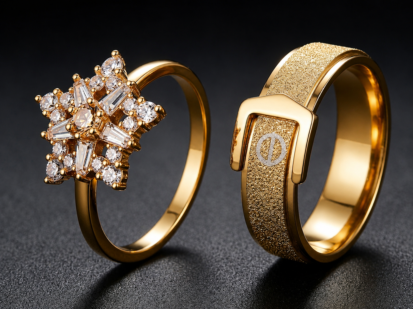Zircon Couple Rings